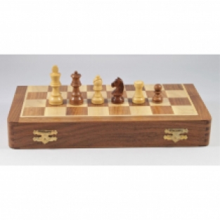 Acacia chess set magnetic 35x35 cm