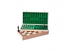 Walnut foldable chessset small