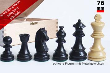 Classic chess men (French Bishop) Staunton 3 - Black or brown