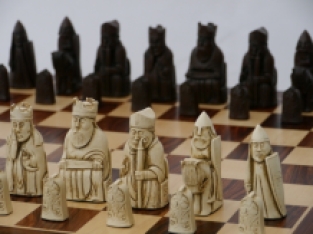 Isle of Lewis chessmen (brown)