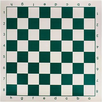 Oprolbaar schaakbord vinyl 5,5cm groene velden